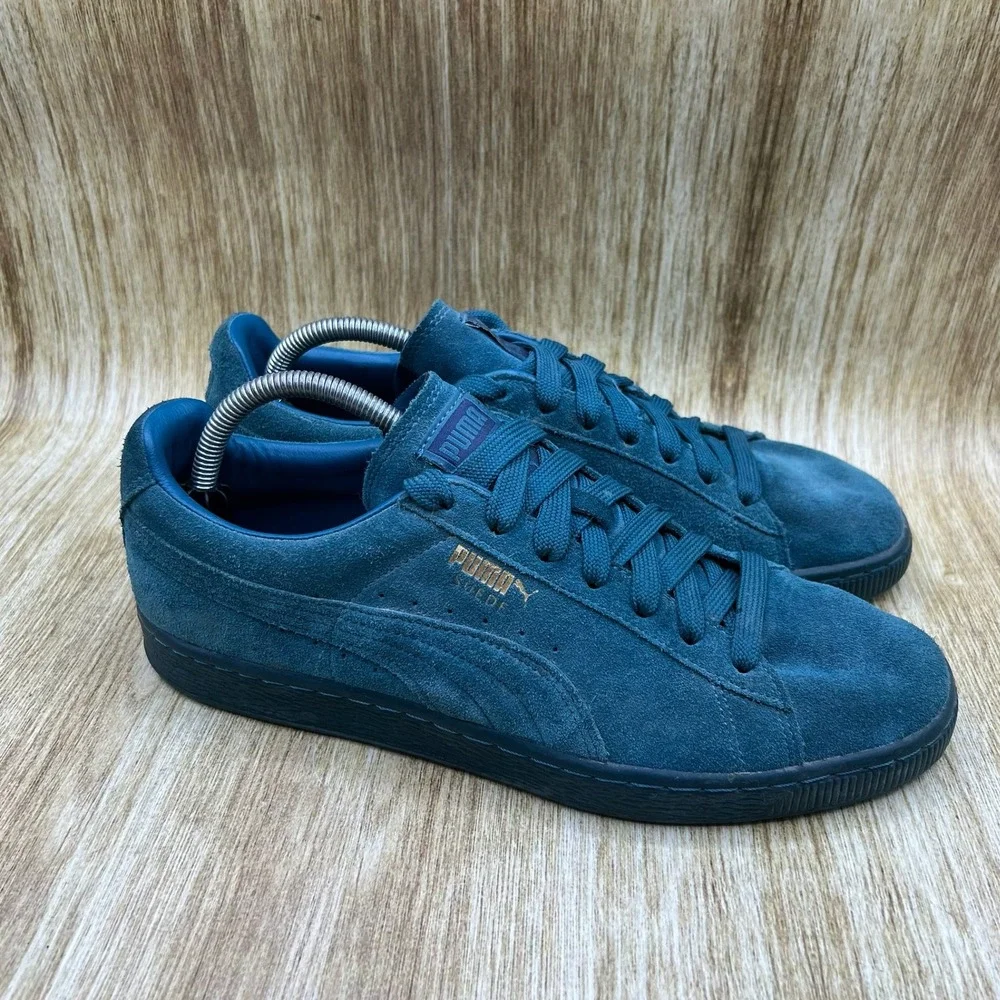 Puma Suede Classic Men's Size 10 Mono Iced Blue Coral Shoes Sneakers 360231-01